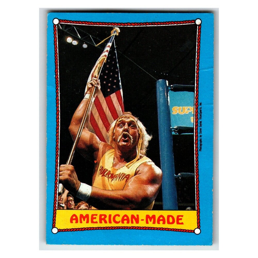 Hulk Hogan 1987 Ringside Action WWE Topps Wrestling Card #35